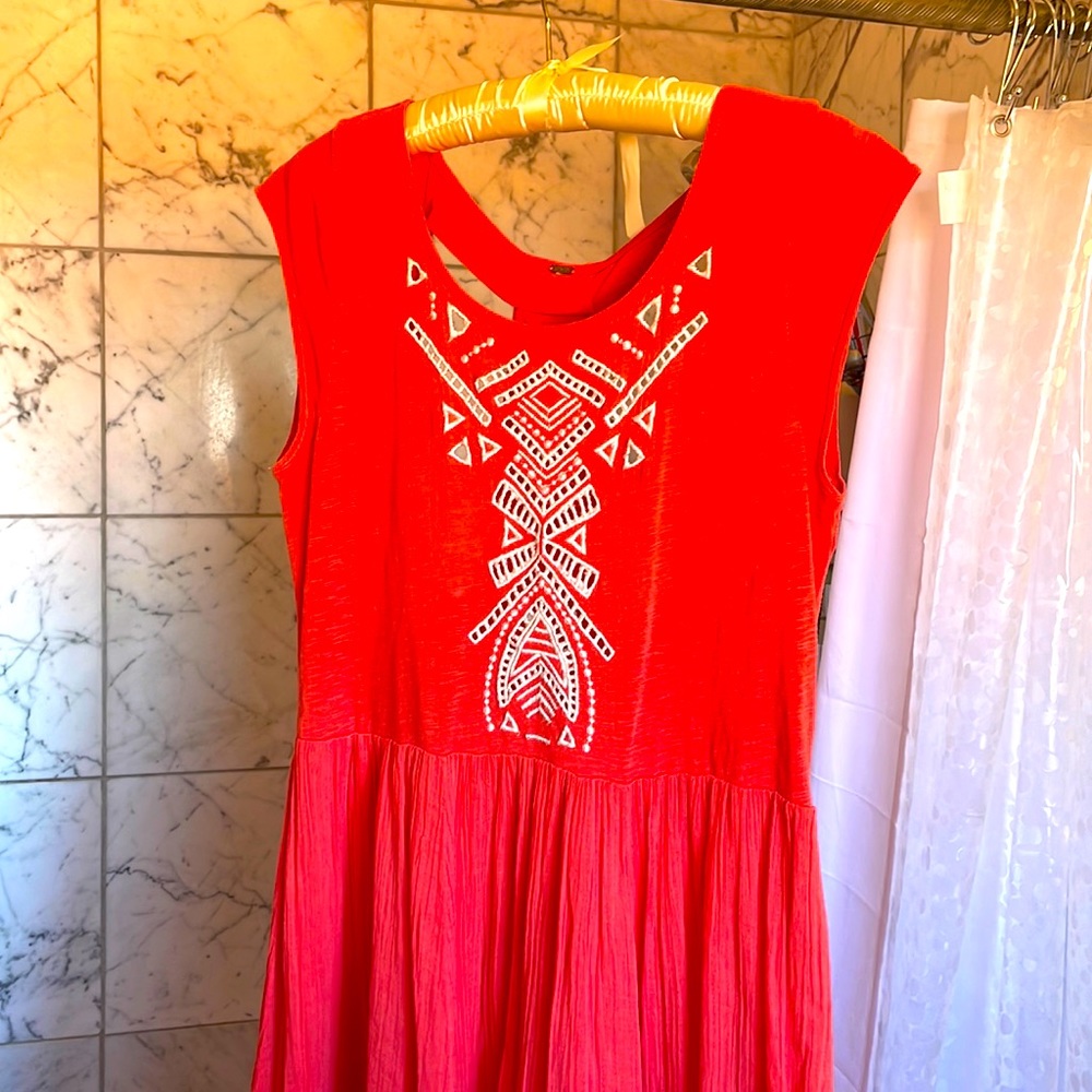 FreePeople long dress sleeveless size L